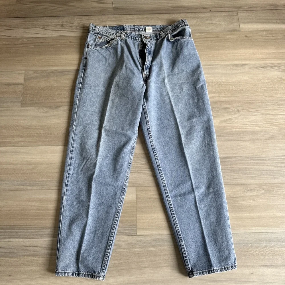 Vintage Orange Tab Levi's 560 Loose Fit Tapered Jeans Mens Sz 40x32 Made‎ USA #1